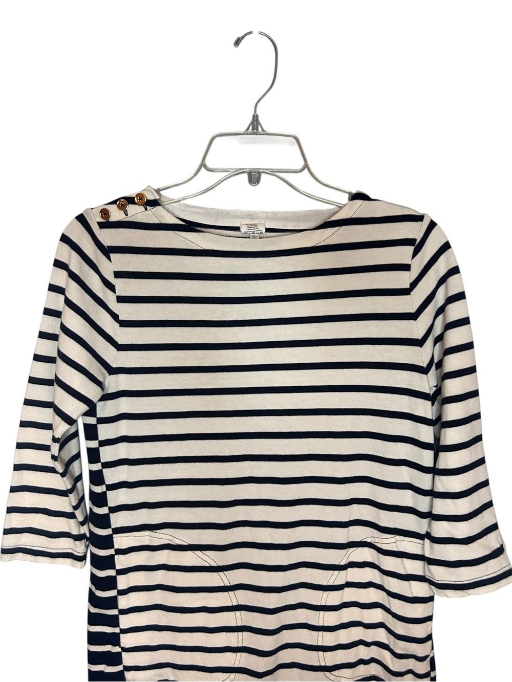 Crewcuts by J.Crew Navy & White Striped Nautical Dress Girls Size 14 - Picture 7 of 9